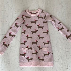 Girls Tucker and Tate Dachshund Tunic Sweater